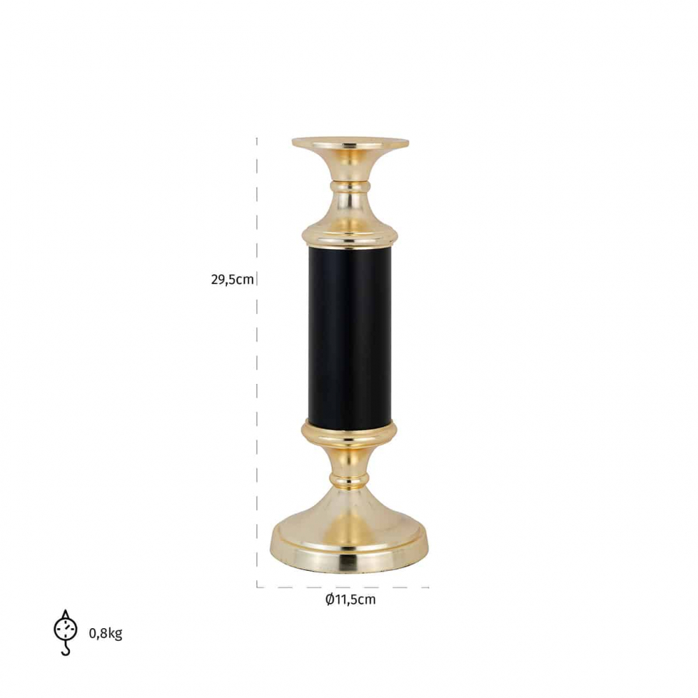 Candlestick Clay small (Gold)