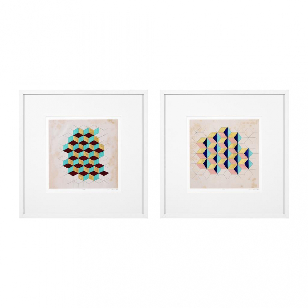 Постеры Geometric Pattern Play набор из 2 112751