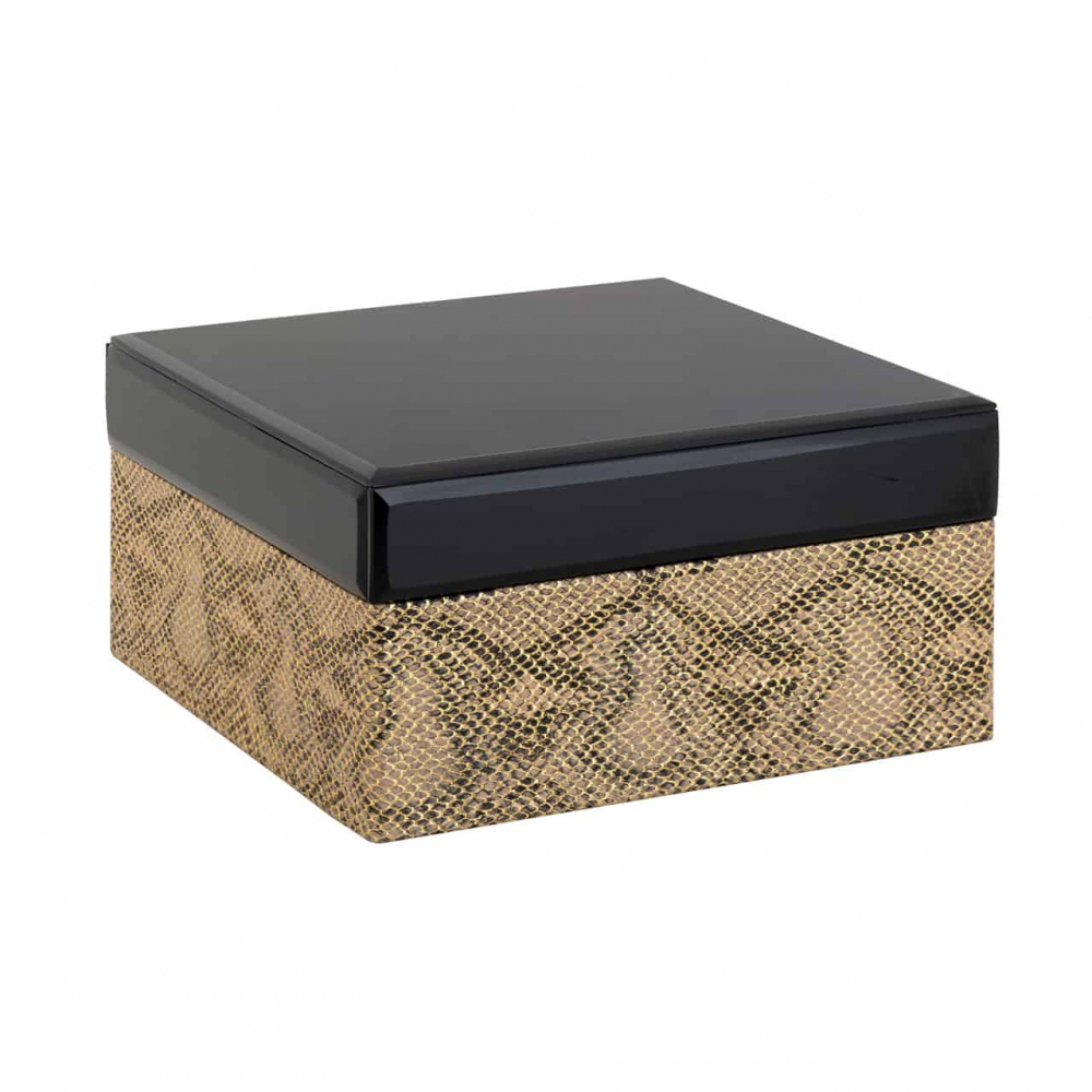Jewelry box Jalina snake look (Black)