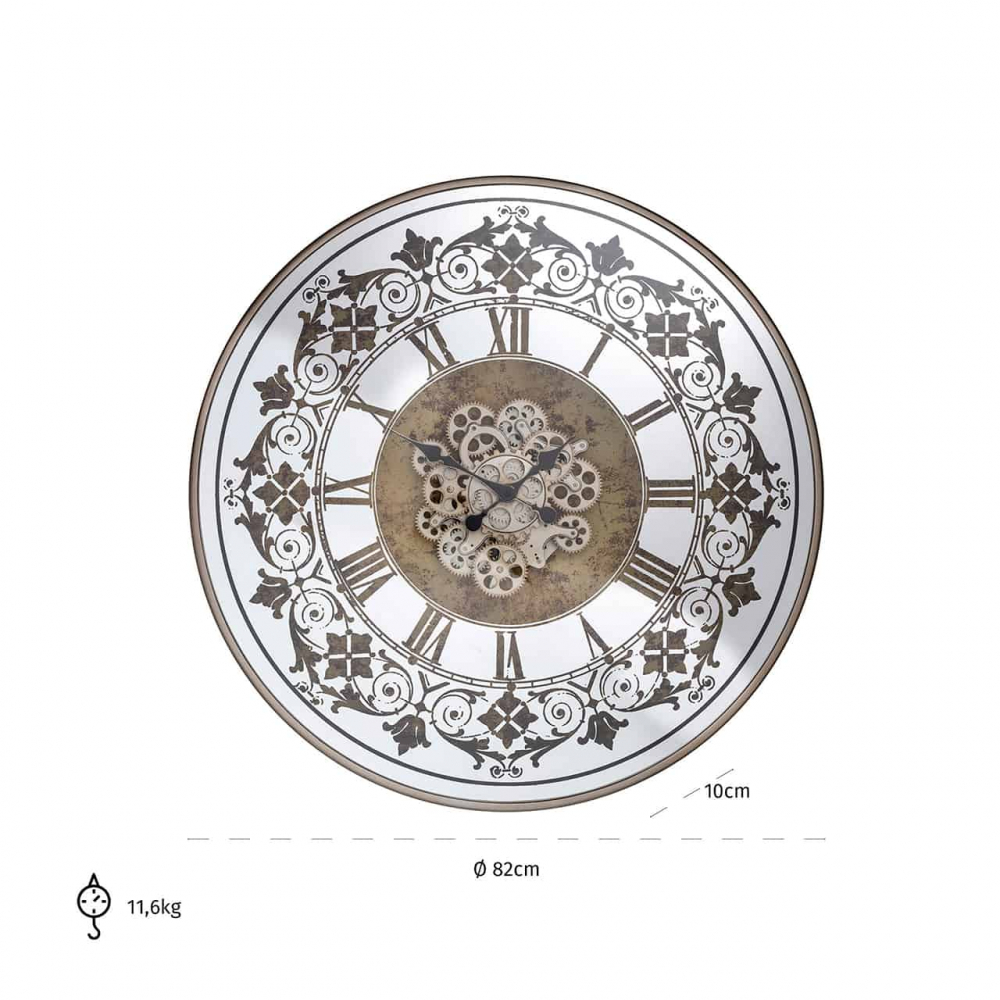 Clock Orvill round gold (Gold)