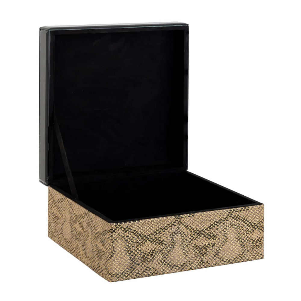 Jewelry box Jalina snake look (Black)