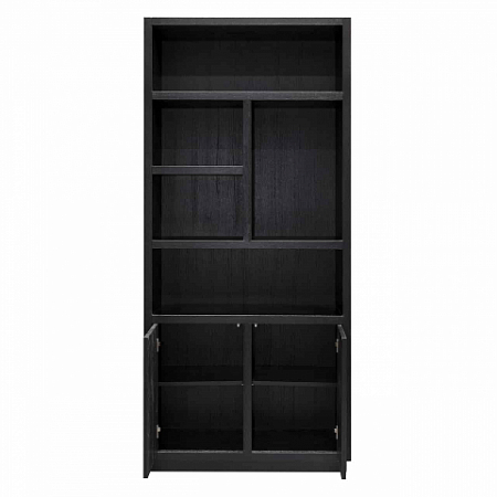 Bookcase Oakura 2-doors (Black)