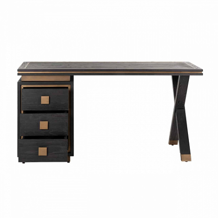 Desk Hunter 3 drawers 150x60 (Gold)
