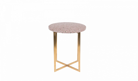 Приставной столик SIDE TABLE LUIGI ROUND DARK RED 2300182