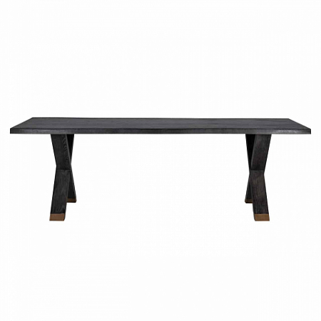 Dining Hunter Crosstable -leg 200x100 (Gold)